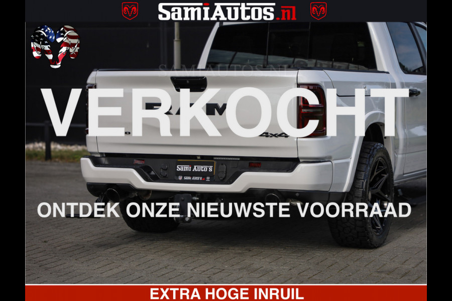 Dodge Ram Limited Night High Output 540HP 706Nm | Massage + Full Option | De Meest Luxe en Volle Pick-Up in zijn Klasse | Comfortabele Dubbele Cabine met Royale 5 Zitplaatsen | BPM vrij | Nu Leverbaar uit Voorraad | Voorraad Nr 2352 - 7649