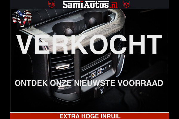 Dodge Ram Limited Night High Output 540HP 706Nm | Massage + Full Option | De Meest Luxe en Volle Pick-Up in zijn Klasse | Comfortabele Dubbele Cabine met Royale 5 Zitplaatsen | BPM vrij | Nu Leverbaar uit Voorraad | Voorraad Nr 2352 - 7649