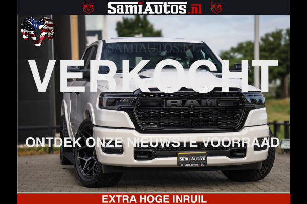 Dodge Ram Limited Night High Output 540HP 706Nm | Massage + Full Option | De Meest Luxe en Volle Pick-Up in zijn Klasse | Comfortabele Dubbele Cabine met Royale 5 Zitplaatsen | BPM vrij | Nu Leverbaar uit Voorraad | Voorraad Nr 2352 - 7649