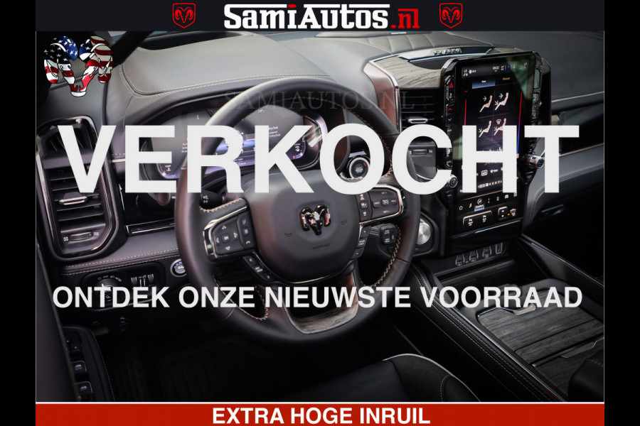 Dodge Ram Limited Night High Output 540HP 706Nm | Massage + Full Option | De Meest Luxe en Volle Pick-Up in zijn Klasse | Comfortabele Dubbele Cabine met Royale 5 Zitplaatsen | BPM vrij | Nu Leverbaar uit Voorraad | Voorraad Nr 2352 - 7649