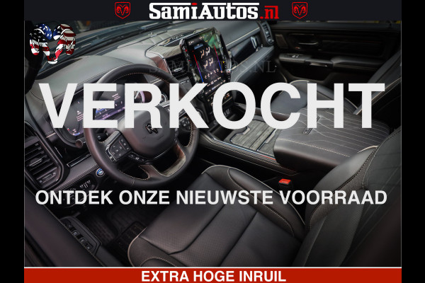 Dodge Ram Limited Night High Output 540HP 706Nm | Massage + Full Option | De Meest Luxe en Volle Pick-Up in zijn Klasse | Comfortabele Dubbele Cabine met Royale 5 Zitplaatsen | BPM vrij | Nu Leverbaar uit Voorraad | Voorraad Nr 2352 - 7649