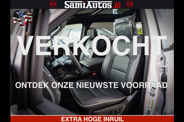Dodge Ram Limited Night High Output 540HP 706Nm | Massage + Full Option | De Meest Luxe en Volle Pick-Up in zijn Klasse | Comfortabele Dubbele Cabine met Royale 5 Zitplaatsen | BPM vrij | Nu Leverbaar uit Voorraad | Voorraad Nr 2352 - 7649