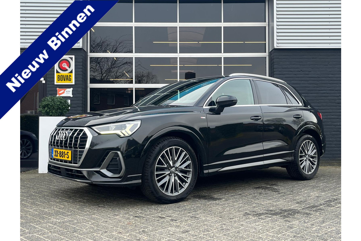 Audi Q3 35 TFSI 3x S Line Pro, Automaat, Pano, CarPlay, Camera, Cruise, Virtual Cockpit, 19"LM