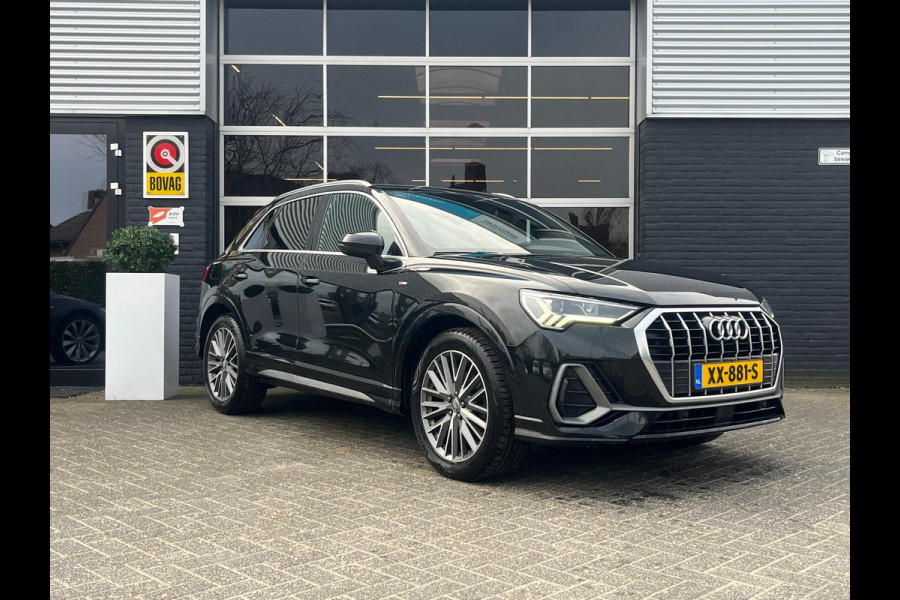 Audi Q3 35 TFSI 3x S Line Pro, Automaat, Pano, CarPlay, Camera, Cruise, Virtual Cockpit, 19"LM