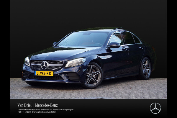 Mercedes-Benz C-Klasse C 180 AMG line | Sound Multibeam Panoramadak Bruin leder Artico