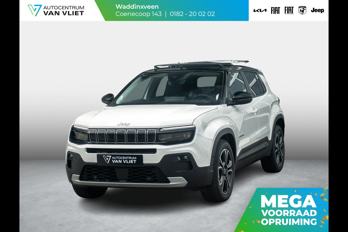 Jeep Avenger Summit 54 kWh | Uit voorraad leverbaar | 17%  Bijtelling | Schuif/Kanteldak | Leder&Winter Pack | Warmtepomp | Info&Convenience Pack | Full Operational Lease € 599,-