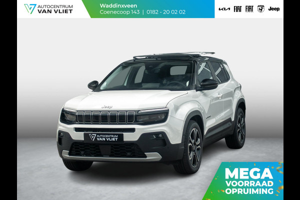 Jeep Avenger Summit 54 kWh | Uit voorraad leverbaar | 17%  Bijtelling | Schuif/Kanteldak | Leder&Winter Pack | Warmtepomp | Info&Convenience Pack | Full Operational Lease € 599,-