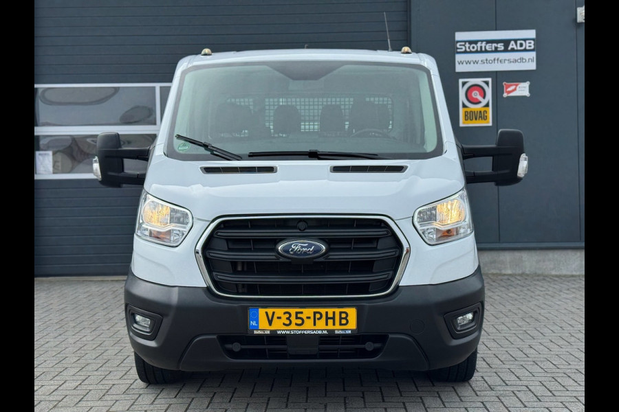 Ford Transit 350 2.0 TDCI L2H1 DC Trend 4WD | Open laadbak | Bluetooth | Kunstleder | 7-pers | Cruise| Radio | Airco | AWD 4x4