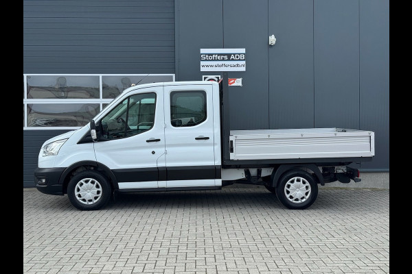 Ford Transit 350 2.0 TDCI L2H1 DC Trend 4WD | Open laadbak | Bluetooth | Kunstleder | 7-pers | Cruise| Radio | Airco | AWD 4x4