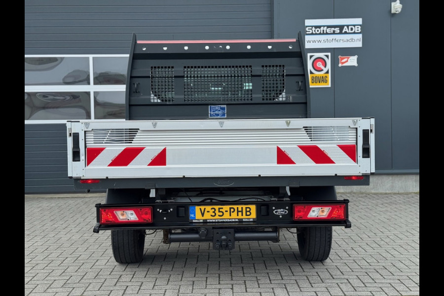 Ford Transit 350 2.0 TDCI L2H1 DC Trend 4WD | Open laadbak | Bluetooth | Kunstleder | 7-pers | Cruise| Radio | Airco | AWD 4x4