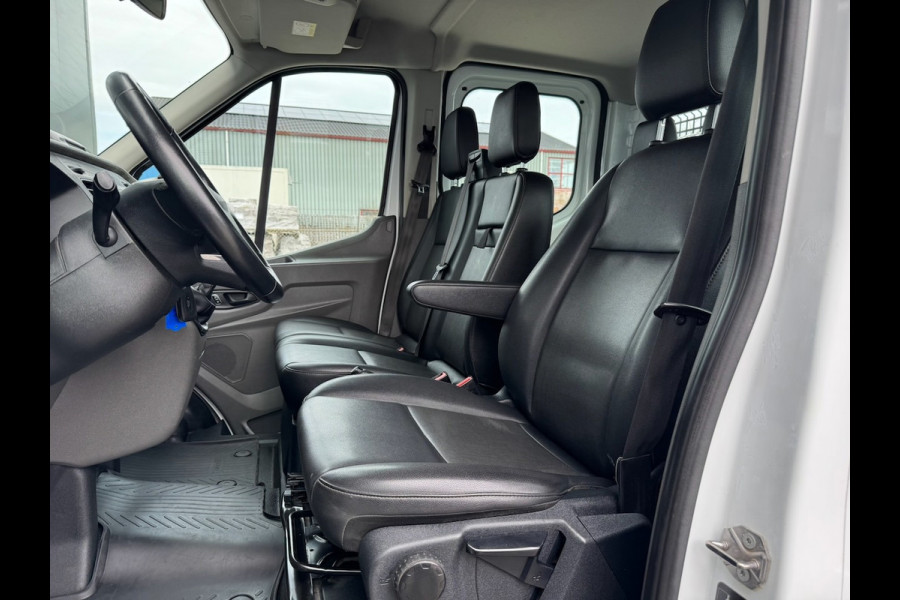 Ford Transit 350 2.0 TDCI L2H1 DC Trend 4WD | Open laadbak | Bluetooth | Kunstleder | 7-pers | Cruise| Radio | Airco | AWD 4x4