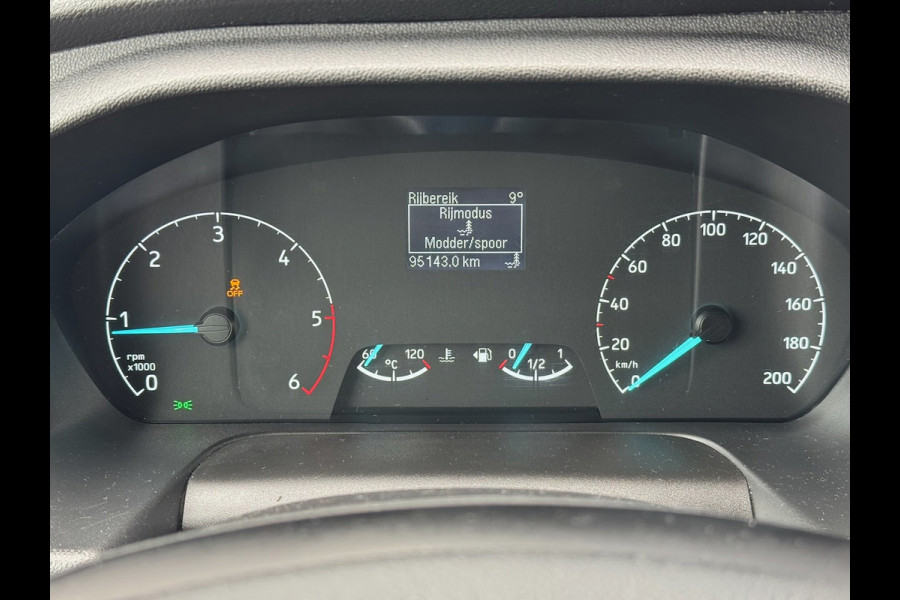 Ford Transit 350 2.0 TDCI L2H1 DC Trend 4WD | Open laadbak | Bluetooth | Kunstleder | 7-pers | Cruise| Radio | Airco | AWD 4x4