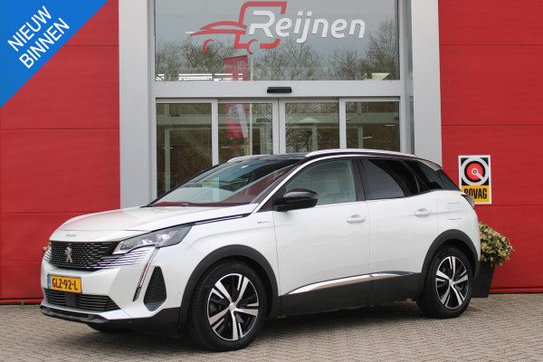 Peugeot 3008 1.6 HYbrid4 300PK GT PACK BUSINESS | CAMERA VOOR + ACHTER | APPLE CARPLAY/ANDROID AUTO | ELEKTRISCH BEDIENBARE ACHTERKLEP | ADAPTIVE CRUISE CONTROL | 18" LICHTMETALEN VELGEN | FULL LED KOPLAMPEN | DODEHOEK BEWAKING | CLIMATE CONTROL | NAVIGATIE | DAB+ RADIO | KEYLESS ENTRY/START |