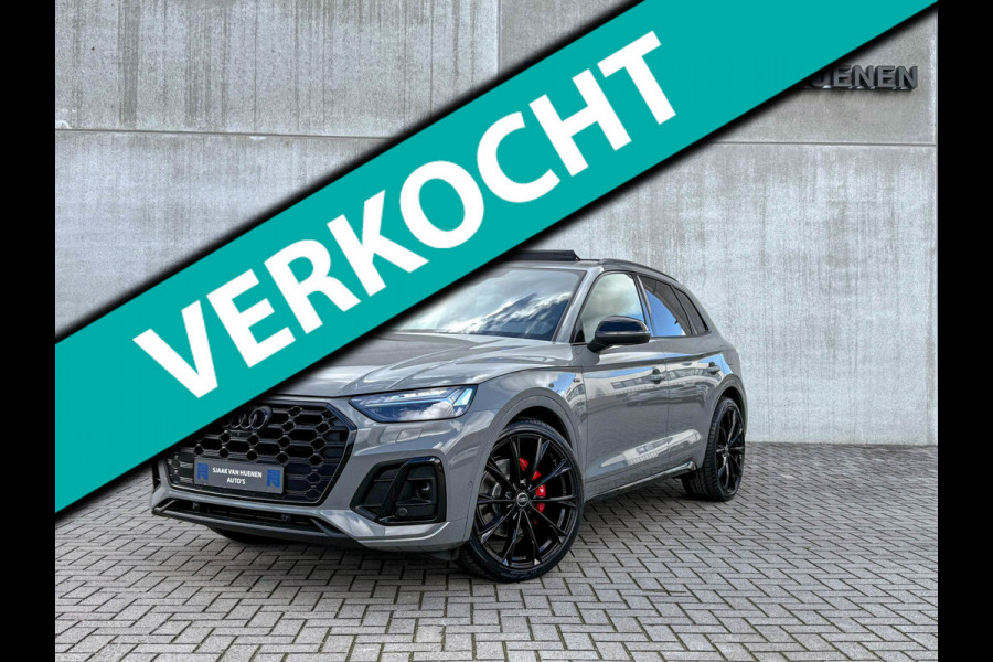 Audi Q5 55TFSI e 367PK Quattro Competition S Edition S-Line 1é Eig!|Pano|Luchtvering|S5-stoelen|HD Matrix|Carbon|Trekhaak|Ambiance