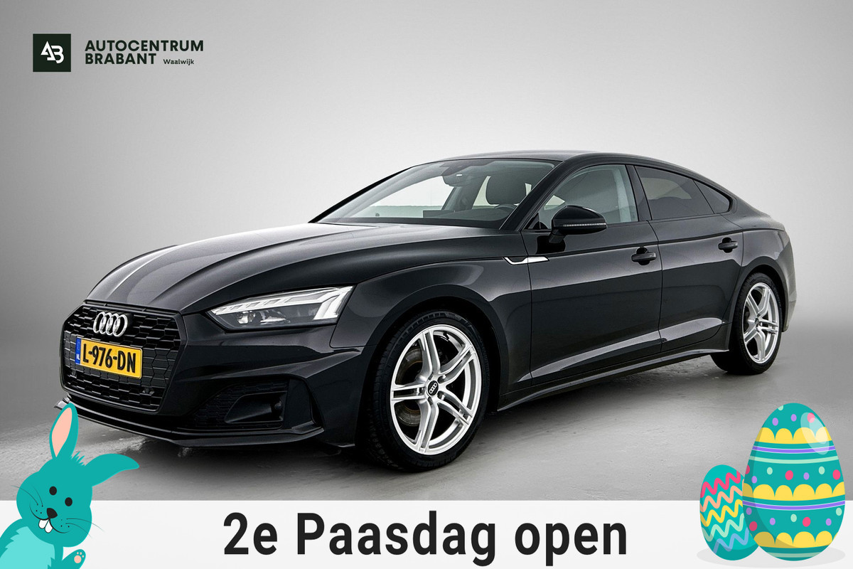 Audi A5 Sportback 35 TFSI Business edition Automaat (GROOT-NAVIGATIE, LED, CARPLAY, SPORTSTOELEN, ELEKT. ACHTERKLEP)