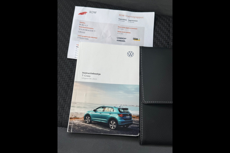 Volkswagen T-Cross 1.0 TSI AUTOMAAT 110 pk 2 X R-Line, trekhaak, dealer onderhouden, 1 e eigenaar, NL auto met nap