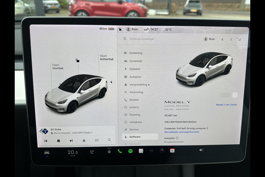 Tesla Model Y Long Range AWD 75 kWh BTW| SOH 89% | VAN €33.900,- NU VOOR SLECHTS €31.877,- Uw LENTEVOORDEEL €2.023,- |ORGINELE AFN. TREKHAAK TESLA| 20 INCH!|