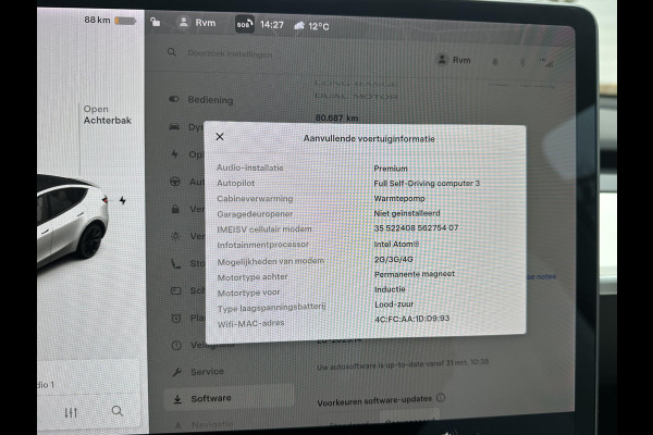 Tesla Model Y Long Range AWD 75 kWh BTW| SOH 89% | VAN €33.900,- NU VOOR SLECHTS €31.877,- Uw LENTEVOORDEEL €2.023,- |ORGINELE AFN. TREKHAAK TESLA| 20 INCH!|