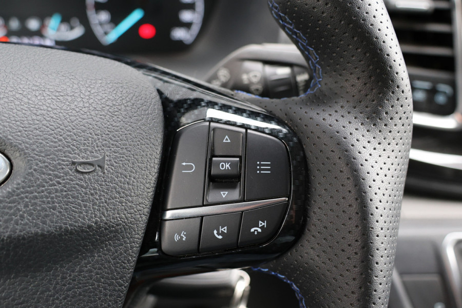 Ford Transit Custom MS-RT 320 2.0 TDCI L2H1 DC | ACC | BLIS | Bi-Xenon | Elek stoel | CarPlay | Navigatie | Camera | Stoelverwarming | L+R Schuifdeur | Lederen bekleding | Spoiler-pakket | Nieuwe APK | Verlengde fabrieksgarantie