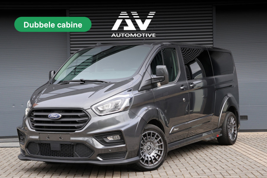 Ford Transit Custom MS-RT 320 2.0 TDCI L2H1 DC | ACC | BLIS | Bi-Xenon | Elek stoel | CarPlay | Navigatie | Camera | Stoelverwarming | L+R Schuifdeur | Lederen bekleding | Spoiler-pakket | Nieuwe APK | Verlengde fabrieksgarantie