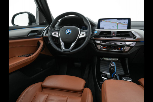 BMW iX3 High Executive 80 kWh [ 3-Fase -11kW] {SOH-98%} (INCL-BTW) Aut. *PANO | LEATHER | HARMAN/KARDON | FULL-LED | BLINDSPOT | MEMORY-PACK | DIGI-COCKPIT | HEATED-SPORTSEATS | KEYLESS | TOPVIEW | DAB+ | NAVI-FULLMAP | HEAD-UP | ...