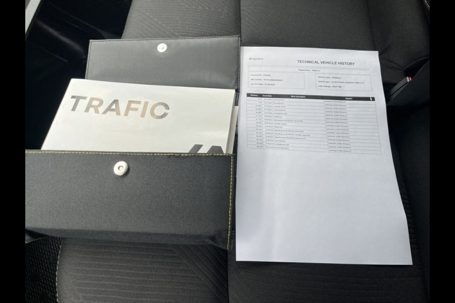 Renault Trafic 2.0 dCi E6 110pk Comfort 3p Lease €287 p/m, Trekhaak, Airco Aut., Navi, Carplay, Camera, PDC, Led, Cruise controle, Onderhoudshistorie aanwezig