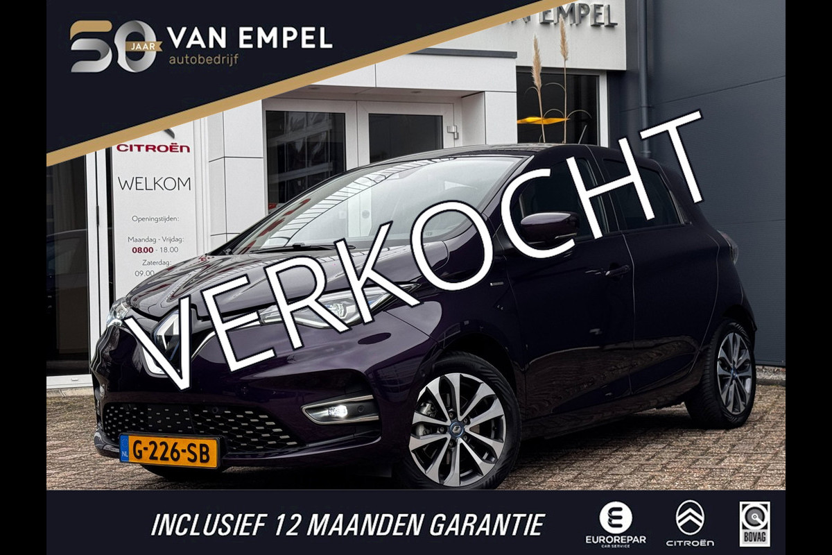 Renault ZOE R135 Edition One 52 kWh Incl. Koopaccu | Camera | Bose | Leder + Stoelverwarming | Navigatie | Climate control