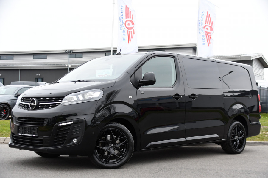 Opel Vivaro 2.0 CDTI L3H1 DC Black Edition Camera, Cruise, Carplay, Stoelverwarming, 2 x Schuifdeur, Sensoren, Clima, Trekhaak, multimedia, Uniek!