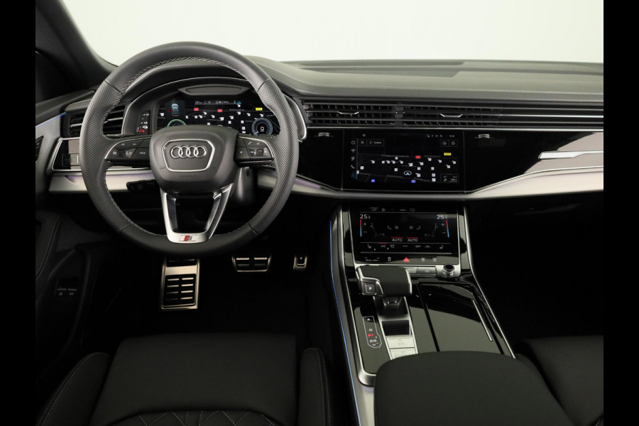 Audi Q8 Pro Line S 55 TFSI e 394 pk | Midnight emerald green | Glazen panoramadak | Bang & Olufsen Premium 3D | Sportstoelen plus voorin |