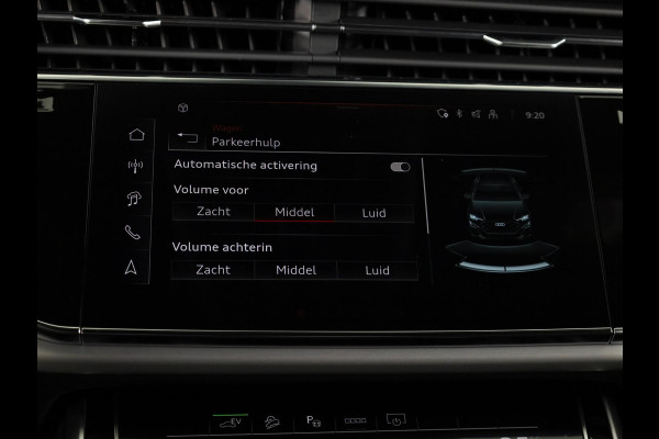 Audi Q8 Pro Line S 55 TFSI e 394 pk | Midnight emerald green | Glazen panoramadak | Bang & Olufsen Premium 3D | Sportstoelen plus voorin |