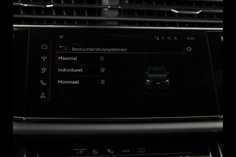 Audi Q8 Pro Line S 55 TFSI e 394 pk | Midnight emerald green | Glazen panoramadak | Bang & Olufsen Premium 3D | Sportstoelen plus voorin |