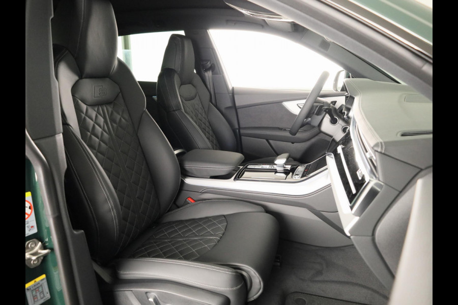 Audi Q8 Pro Line S 55 TFSI e 394 pk | Midnight emerald green | Glazen panoramadak | Bang & Olufsen Premium 3D | Sportstoelen plus voorin |
