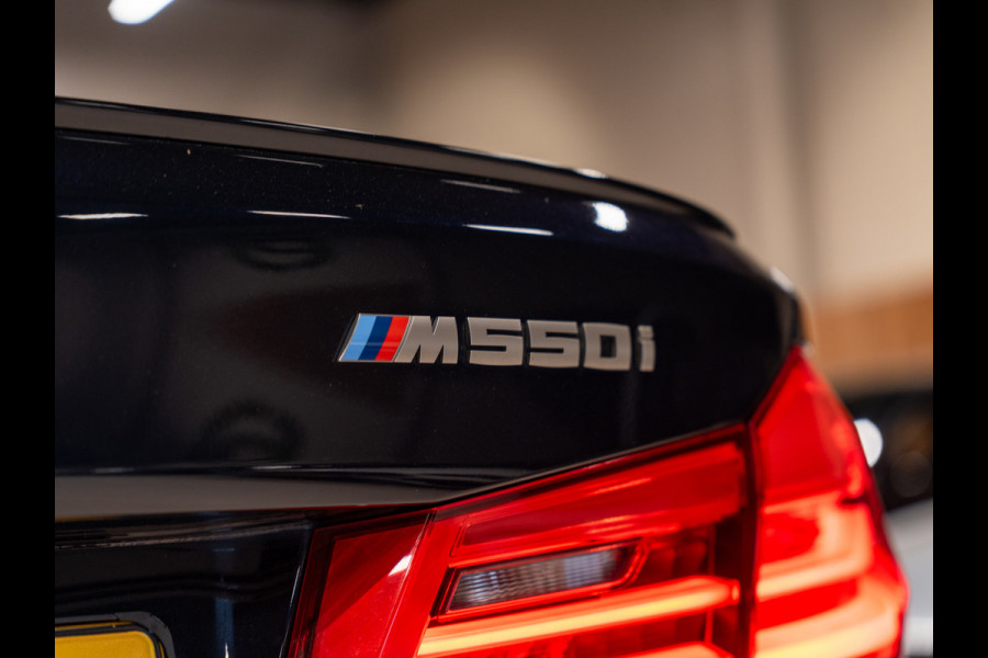 BMW 5 Serie M550i xDrive High Executive, Pano, ACC, 360 Cam, Hud, 21" Velgen, Voll Led, H&K, Ambiënte, Digi Dash, Voll Onderhoud