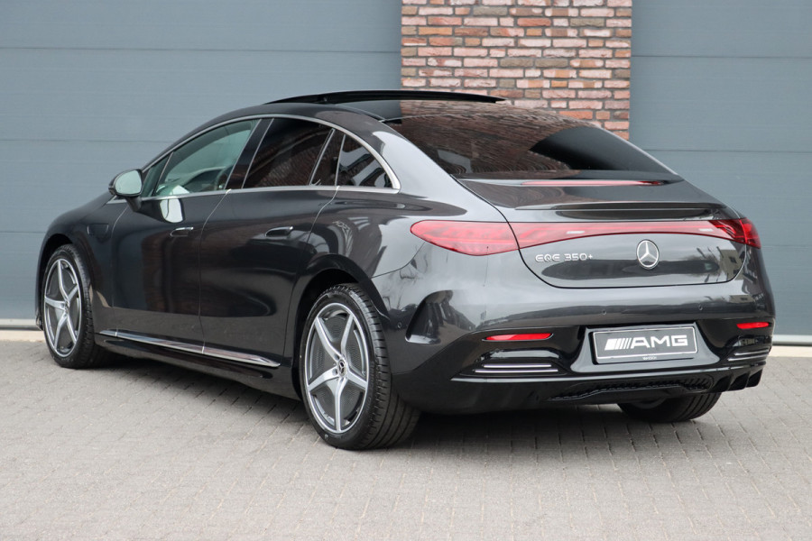 Mercedes-Benz EQE 350+ AMG Line Premium+ 96 kWh | Hyperscreen | Luchtvering | Achterasbesturing | Carbon | Distronic+ | Panoramadak | HUD | Verwarmd Stuurwiel | 22kW | Warmtepomp |