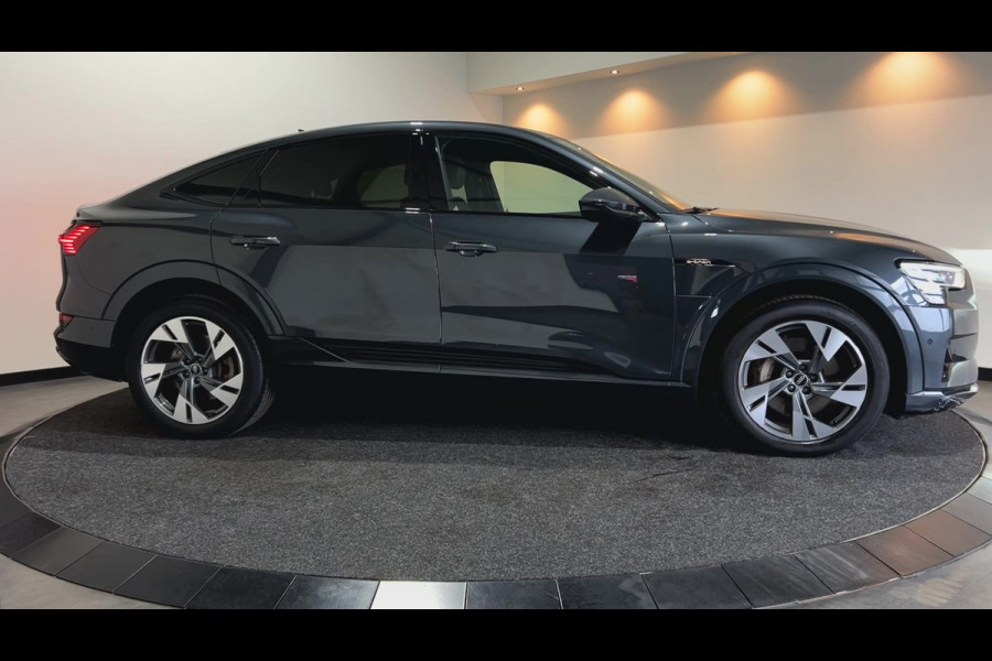 Audi e-tron Sportback 55 quattro Business edition Plus 95 kWh | Panoramadak } voorstoelen verwarmd Soh (batterijcheck) Waarde 91,0 %