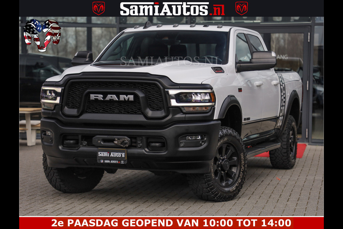 Dodge Ram 2500 POWER WAGON | 6 PERSOONS | 6.4 V8 4X4 | ADAPTIVE | FULL LED | TREK LIER | OPEN DAK | 6.4F BAK | 3500KG | CAMERA V+A | SPER DIFF | TWO TONE UITVOERING | ALARM | VOLLE UITVOERING |