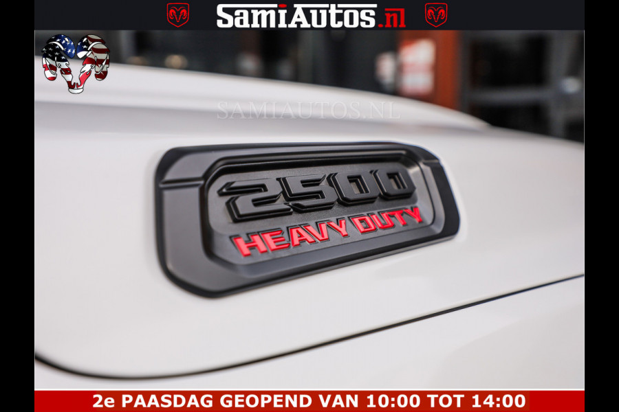 Dodge Ram 2500 POWER WAGON | 6 PERSOONS | 6.4 V8 4X4 | ADAPTIVE | FULL LED | TREK LIER | OPEN DAK | 6.4F BAK | 3500KG | CAMERA V+A | SPER DIFF | TWO TONE UITVOERING | ALARM | VOLLE UITVOERING |