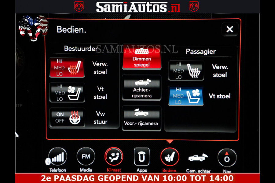 Dodge Ram 2500 POWER WAGON | 6 PERSOONS | 6.4 V8 4X4 | ADAPTIVE | FULL LED | TREK LIER | OPEN DAK | 6.4F BAK | 3500KG | CAMERA V+A | SPER DIFF | TWO TONE UITVOERING | ALARM | VOLLE UITVOERING |