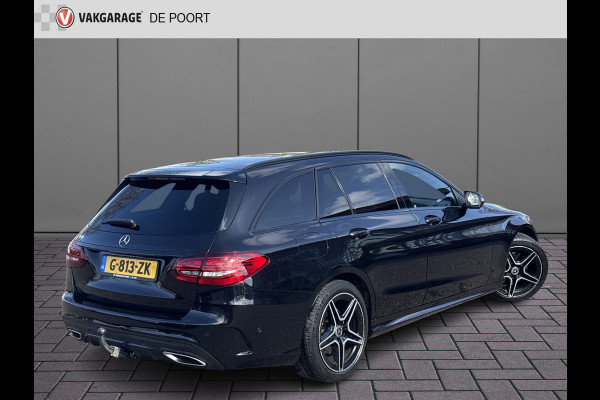 Mercedes-Benz C-Klasse Estate 180 Business Solution AMG | NL-auto | BTW | Pano | Leder | Trekhaak | Sfeerverlichting