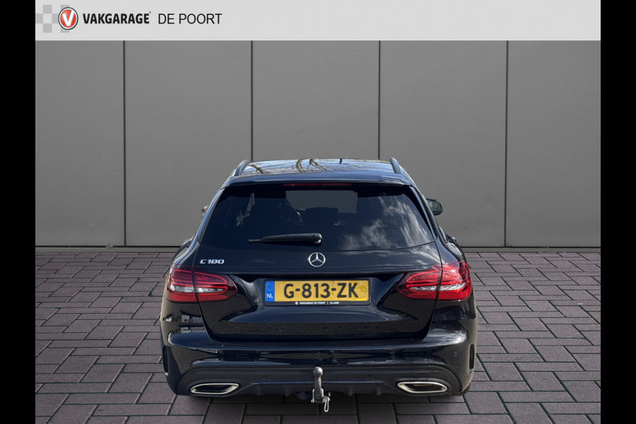 Mercedes-Benz C-Klasse Estate 180 Business Solution AMG | NL-auto | BTW | Pano | Leder | Trekhaak | Sfeerverlichting
