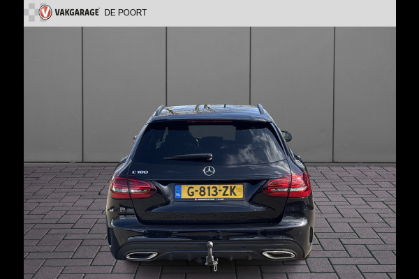 Mercedes-Benz C-Klasse Estate 180 Business Solution AMG | NL-auto | BTW | Pano | Leder | Trekhaak | Sfeerverlichting