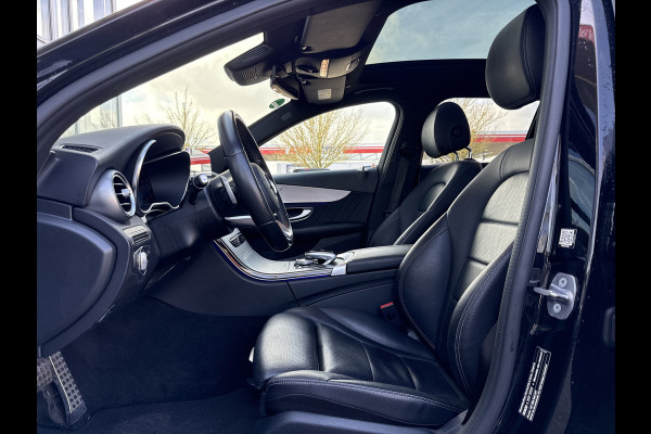 Mercedes-Benz C-Klasse Estate 180 Business Solution AMG | NL-auto | BTW | Pano | Leder | Trekhaak | Sfeerverlichting