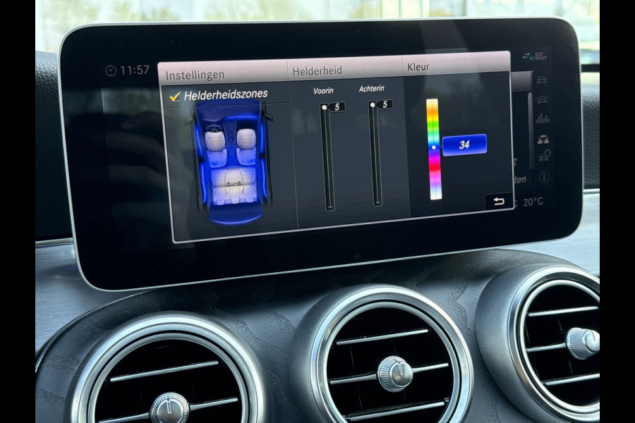 Mercedes-Benz C-Klasse Estate 180 Business Solution AMG | NL-auto | BTW | Pano | Leder | Trekhaak | Sfeerverlichting