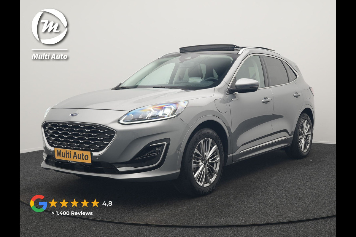 Ford Kuga 2.5 Vignale PHEV 225pk Dealer O.H | Panodak | Head Up | Bang & Olufsen Sound | Adaptive Cruise | 360 Camera | Lederen Sportstoelen Memory & Verwarmd | Keyless | Pilot Assist | Blis | Apple Carplay | Navigatie | Virtual | DAB  Plug In Hybrid |