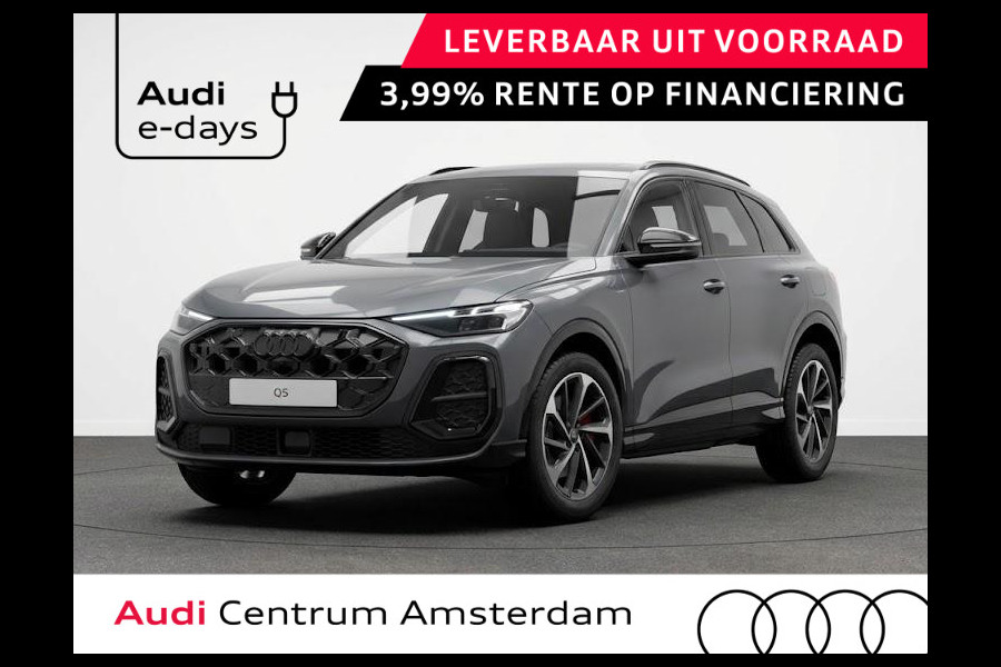 Audi Q5 S edition Competition e-hybrid 367 pk | B&O sound system | Glazen panoramadak | MMI Bijrijdersdisplay | Trekhaak elektrisch wegklapbaar |