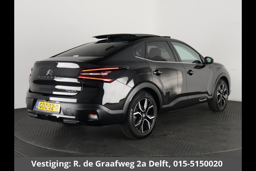 Citroën Ë-C4 X Max 54 kWh LONG RANGE | 97% SOH | Schuif-/Kanteldak | Navigatie | Leder | Camera |