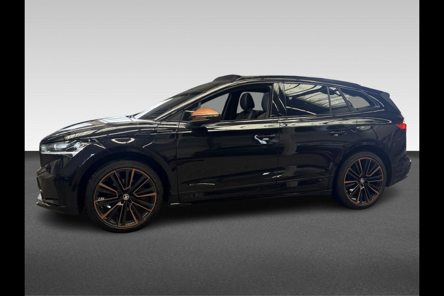 Škoda ENYAQ iV 60 Founders Edition Black | 21 inch | Panaromadak | Lederen bekleding