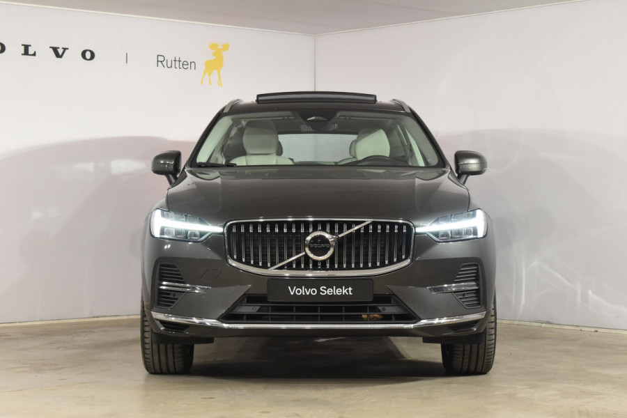 Volvo XC60 T6 340PK Automaat Plug-in Hybrid AWD Inscription / Navigatie / Elektrisch glazen schuif-kanteldak / Leder Blond / Stuur & Stoelverwarming / Elektrische achterklep / Cruise control