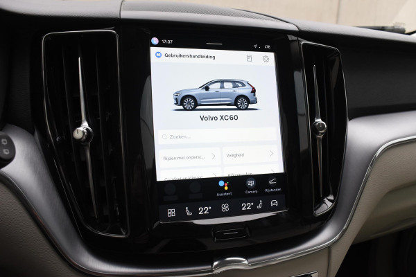 Volvo XC60 T6 340PK Automaat Plug-in Hybrid AWD Inscription / Navigatie / Elektrisch glazen schuif-kanteldak / Leder Blond / Stuur & Stoelverwarming / Elektrische achterklep / Cruise control