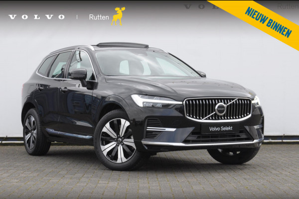 Volvo XC60 T6 350PK Automaat Plug-in hybrid AWD Plus Bright Panoramisch schuif-kanteldak / Google infotainment / Lederen bekleding / Parkeersensoren voor en achter met parkeercamera / Road Sign information / Cruise Control